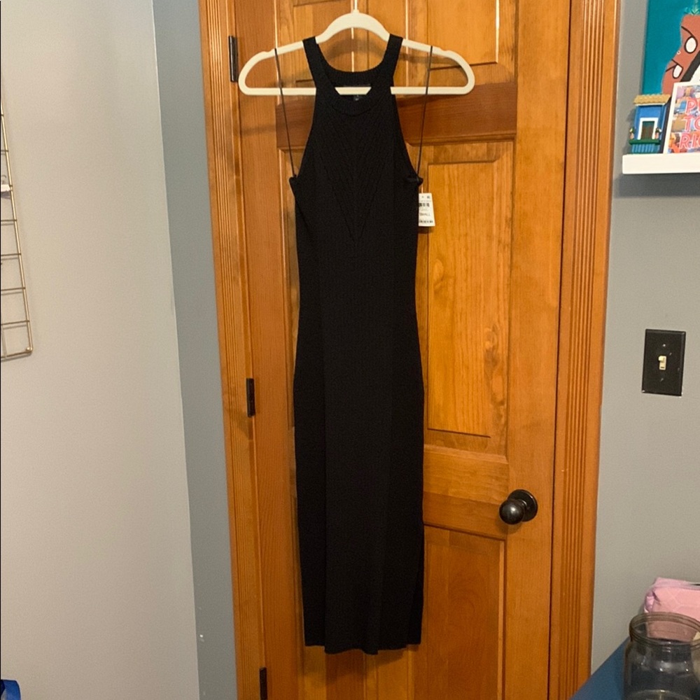 INC International Concepts Black Sleeveless Halter Dress